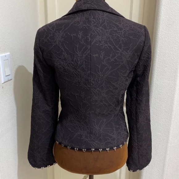 Alberto Makali Designer Brown Jacket Size 6 - Picture 4 of 8